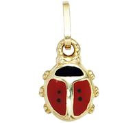 Kinder Anhänger Marienkäfer rot 333 Gold Gelbgold Kinderanhänger