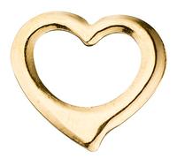 Jobo Kinder-Anhänger Schwingherz aus 14 Karat 585 Gold