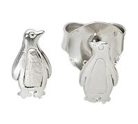 Jobo Kinder-Ohrstecker Pinguin aus 925 Sterling Silber