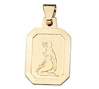 Jobo Sternzeichen-Anhänger Jungfrau aus 8 Karat 333 Gold