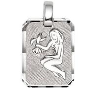 Jobo Sternzeichen-Anhänger Jungfrau aus 925 Sterling Silber eckig