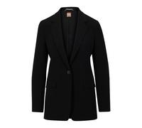 BOSS Regular-Fit Blazer aus knitterfreiem Krepp - Style Jocaluah, 50490053 Schwarz 36