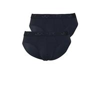 Jockey 24/7 Microfiber Air Brief 2er Pack - Unterhosen für Männer, Unterhosen ohne Eingriff, Unterwäsche mit niedriger Leibhöhe, 2er Set, in Schwarz