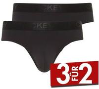 Jockey 2P Microfiber Air Brief Schwarz Polyamid Medium Herren