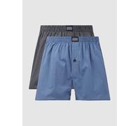 Jockey Boxershorts aus Baumwolle im 2er-Pack in Blau, Größe XXL