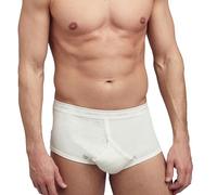 Jockey Classic Cotton Rib Y-Front Brief - weicher Herren-Slip mit hoher Leibhöhe, Unterwäsche aus 100% gekämmter Baumwolle, Unterhosen mit Eingriff