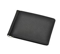 Jockey Club echt Leder Dollar Clip Geldklammer Kreditkartenetui mit RFID NFC Schutz Blocker Nappaleder schwarz