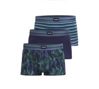 Jockey Cotton Stretch Short Trunk - Boxershorts Herren im 3er Pack, Unterhose mit mittlerer Leibhöhe, Unterwäsche aus Baumwolle und Elasthan, 3er Set in Grau-Melange, in Mehrfarbig