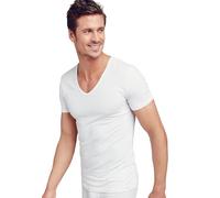 Jockey® Cotton+ V-Neck Shirt 2-Pack - White / L