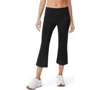Jockey Damen Active Cotton Stretch Slim Flare Capri, Schwarz