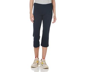 Jockey Damen Active Cotton Stretch Slim Flare Capri Yoga-Hose, Dunkles Marineblau, 1X