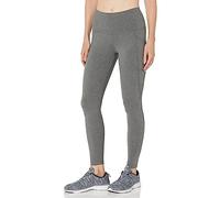 Jockey Damen Baumwolle Stretch Basic Knöchel Legging mit Seitentasche, Dunkelgrau, M