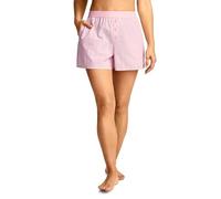 Jockey Damen Cotton Poplin Boxer Short, Lovely Stripe Camilla Pink, M