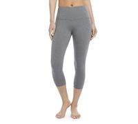 Jockey Damen Cotton Stretch Basic Capri Leggings, Dunkelgrau, M