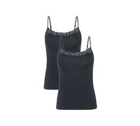 Jockey Damen Parisienne Camisole - 2 Pack, Black, S
