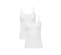 Jockey Damen Parisienne Camisole - 2 Pack, White, S