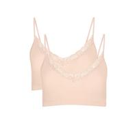 Jockey Damen Parisienne Padded Bralette - 2 Pack, Dusk, XL