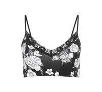 Jockey Damen Parisienne Padded Bralette, Black Allover, XL