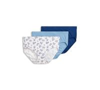 Jockey Damen Unterwäsche Elance Breathe Hipster - 3er-Pack, Blue Stardust/Stardust Tropic Bouquet/Marina Blue, 7