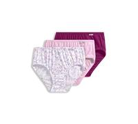 Jockey Damen Unterwäsche Elance Hipster - 3er-Pack, Chalky Pink/Painted Purple Meadow/Majestic Berry, 5