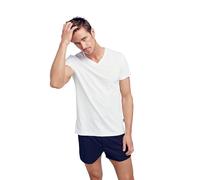 Jockey Herren American Classic V-Neck Shirt, White, XL