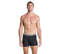Jockey Herren Cotton Stretch Boxer Trunk - 6 Pack, Black, M