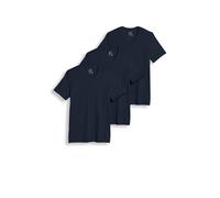 Jockey Herren T-Shirt mit V-Ausschnitt, Baumwolle, 3er-Pack - - Large
