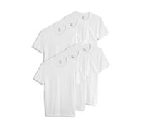 Jockey Herren Unterhemd Baumwolle Stretch Rundhals Unterhemd - 6er Pack, Rauten - Weiß, XL