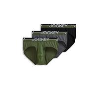 Jockey Herren-Unterwäsche, Infinite Cool Mikrofaser, Stretch, 3er-Pack, Military Green/Battleship Grey/Black, X-Large
