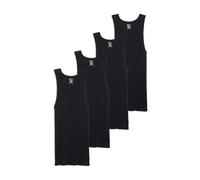 Jockey Men's T-Shirts 100% Cotton A-Shirt Tank - 4 Pack, Black, XL