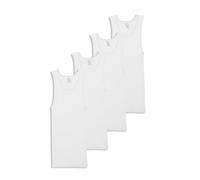 Jockey Men's T-Shirts 100% Cotton A-Shirt Tank - 4 Pack, White, l