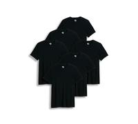Jockey Men's T-Shirts Classic Crew Neck - 6 Pack, black, L
