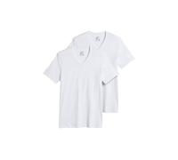 Jockey Men's T-Shirts Tall Man Classic V-Neck - 2 Pack, diamond white, XLT