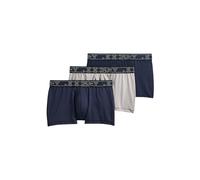 Jockey Men's Underwear Active Microfiber Eco 2.5" Trunk - 3 Pack, Navy/Quartz/Navy, L