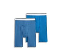 Jockey Men's Underwear Pouch Midway Brief - 2 Pack, Blue Spring/Just Blue, L