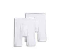 Jockey Men's Underwear Pouch Midway Brief - 2 Pack, White, L