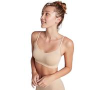 Jockey Modern Micro Seamfree Bralette - Damen BH ohne Bügel, gepolstertes Bustier mit herausnehmbaren Cups, Nahtlose Unterwäsche, schmale verstellbare Träger, in Beige