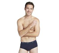 Slip JOCKEY "Slip Classic Cotton Rib Y-Front Brief 3er Pack", Herren, Gr. XXL, blau (dunkelblau), Obermaterial: 100% Baumwolle CO., Unterhosen Slip (98761566-XXL) dunkelblau