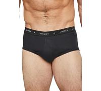 Jockey UK Classic Cotton Rib Y-Front Brief 3er Pack - atmungsaktiver Herren-Slip, Feinripp Unterwäsche 100% Baumwolle, Unterhose mit Y Front Eingriff - Multipack Herrenunterwäsche, in Schwarz