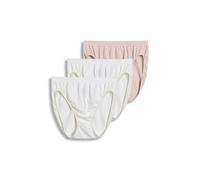 Jockey Women's Underwear Comfies Cotton French Cut - 3 Pack, white/shell/white, 8