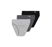 Jockey Women's Underwear Elance French Cut - 3 Pack, Grey Heather/Charcoal Heather/Black, 6