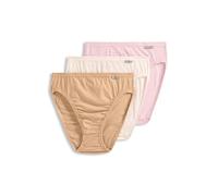 Jockey Women's Underwear Elance French Cut - 3 Pack, white/pale cosmetic/pink shadow, 7