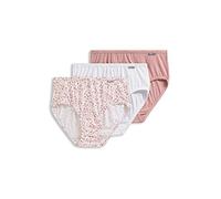 Jockey Women's Underwear Elance Hipster - 3 Pack, Diamond White/Prim Floral/Earth Rose, 7