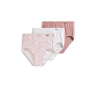 Jockey Women's Underwear Plus Size Elance Brief - 3 Pack, Diamond White/Prim Floral/Earth Rose, 9