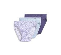 Jockey Women's Underwear Plus Size Elance French Cut - 3 Pack, Midnight Iris/Bouquet Bloom/Frothy Blue, 8