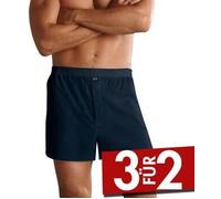 Jockey Woven Poplin Boxer Shorts Dunkelblau Baumwolle Small Herren