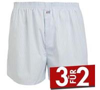 Jockey Woven Poplin Boxer Shorts Weiß Streifen Baumwolle Medium Herren