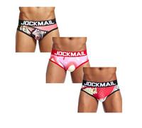 JOCKMAIL 3 Stücke/Pack Herren Unterwäsche Slip Karikatur Männer (DE/NL/SE/PL, Alphanumerisch, XL, Regular, Regular, 330+335+336)