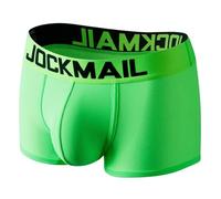 JOCKMAIL Herren Boxershorts Mesh Unterwäsche Atmungsaktive Unterhose Sexy Low Rise Männer Unterwäsche U-Pouch für Sport und Alltag (DE/NL/SE/PL, Alphanumerisch, M, Regular, Regular, grün)
