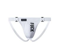 JOCKMAIL Herren-Jockstrap Sportunterwäsche, sportlicher Supporter, Fitness, modisch, atmungsaktiv, für Herren, Weiss/opulenter Garten, Large